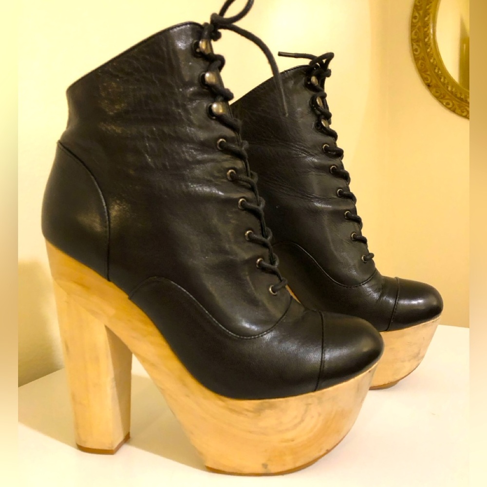 Chloe Sevigny Opening Ceremony “Mary Ellen” Chunky High Heel Boots
